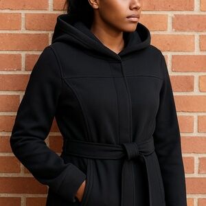 Jones New York Wool-Blend Hooded Trench Coat – Size, M (¾ Length)